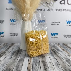 Пакет БОПП с центральным швом 13см(+6см)*28см, 40мкм