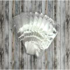 Пакет БОПП с центральным швом 10см(+8см)*27,5см, 40мкм