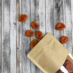 Пакет Дой-Пак 12*18,5(+3)см, Крафт (бурый), с окном 4см