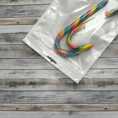 Пакет трехшовные 18*26см, 62 мкм, ПЭТ/ПЭ (бел+прозр), зип-лок, европодвес