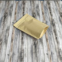 Пакет Дой-Пак 15*21(+3)см, Крафт/Мет/PE/БОПП (бурый)