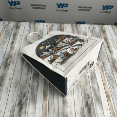 Крафт пакет с кручеными ручками, 25*22*12 (В*Ш*Г) см, 