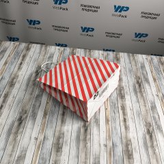 Крафт пакет с кручеными ручками, 25*22*12 (В*Ш*Г) см, 