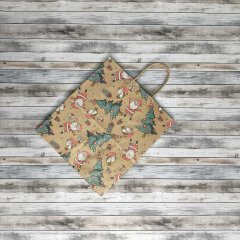 Крафт пакет с кручеными ручками, 25*22*12 (В*Ш*Г) см, 