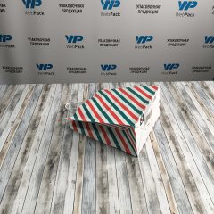 Крафт пакет с кручеными ручками, 25*22*12 (В*Ш*Г) см, 