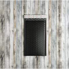 Пакет ВПП 14*22см, с клапаном и скотчем, черный матовый, В/00