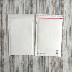 Пакет ВПП из крафт-бумаги 20*27см, с клапаном и скотчем, белый, D/1