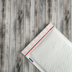 Пакет ВПП из крафт-бумаги 20*27см, с клапаном и скотчем, белый, D/1