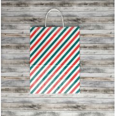 Крафт пакет с кручеными ручками, 35*26*15 (В*Ш*Г) см, 