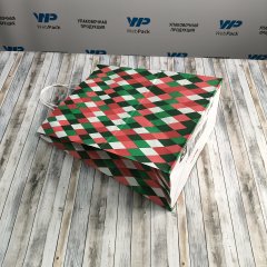 Крафт пакет с кручеными ручками, 35*26*15 (В*Ш*Г) см, 