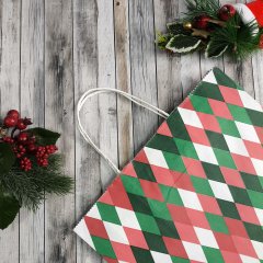 Крафт пакет с кручеными ручками, 35*26*15 (В*Ш*Г) см, 