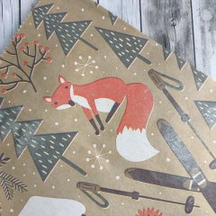 Крафт пакет с кручеными ручками, 35*26*15 (В*Ш*Г) см, 