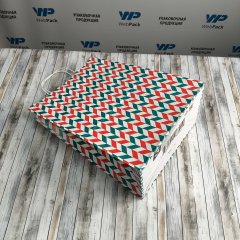 Крафт пакет с кручеными ручками, 35*26*15 (В*Ш*Г) см, 