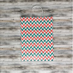 Крафт пакет с кручеными ручками, 35*26*15 (В*Ш*Г) см, 