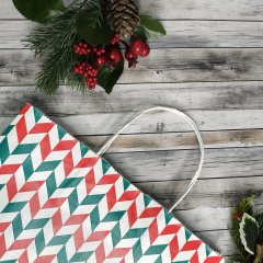 Крафт пакет с кручеными ручками, 35*26*15 (В*Ш*Г) см, 