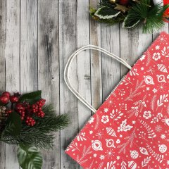 Крафт пакет с кручеными ручками, 35*26*15 (В*Ш*Г) см, 