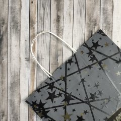 Крафт пакет с кручеными ручками, 35*26*15 (В*Ш*Г) см, 