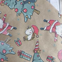 Крафт пакет с кручеными ручками, 35*26*15 (В*Ш*Г) см, 