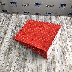 Крафт пакет с кручеными ручками, 35*26*15 (В*Ш*Г) см, 