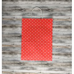 Крафт пакет с кручеными ручками, 35*26*15 (В*Ш*Г) см, 