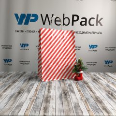 Крафт пакет с кручеными ручками, 35*26*15 (В*Ш*Г) см, 