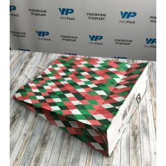 Крафт пакет с кручеными ручками, 45*35*15 (В*Ш*Г) см, 