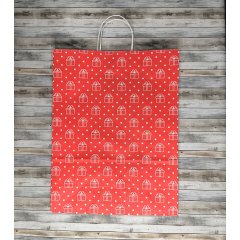 Крафт пакет с кручеными ручками, 45*35*15 (В*Ш*Г) см, 