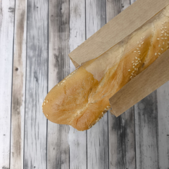 Крафт пакет с V-образным дном со складкой с окном 10(4)*30*5см., 40 г/м2 (бурый)