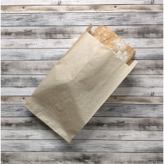 Крафт пакет с V-образным дном со складкой 14*6*25см, 40 г/м2 (бежевый)