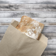 Крафт пакет с V-образным дном со складкой 17*7*30см, 40 г/м2 (бежевый)(2500 в кор.)