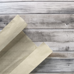 Крафт пакет с V-образным дном с окном 11(5)*4*26см, 40 г/м2 (бежевый)