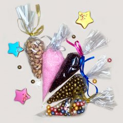 Пакет-Конус БОПП 15см(+0см)*20см, 30мкм , 100 шт./уп.