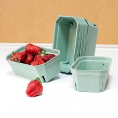 Лоток/контейнер М 190*110*70, для ягод/черри/грибов (500гр.)., зеленый