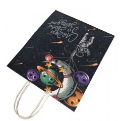 Крафт пакет с кручеными ручками, 25*22*12 (В*Ш*Г) см, 