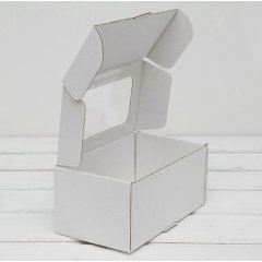 Коробка с окошком 170*100*80мм, белый