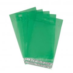 Курьерский пакет прозрачный (зеленый) 245*330мм, 50мкм, с ручкой, возвратный
