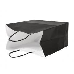 Крафт пакет с кручеными ручками, 24*14*28 (Ш*Г*В) см (черный)