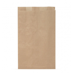 Крафт пакет с V-образным дном со складкой 17*6*30см, 40 г/м2