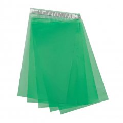 Курьерский пакет прозрачный (зеленый) 240*320мм, 50мкм