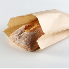 Крафт пакет с V-образным дном со складкой 17*30*6см., 40 г/м2, (бурый)