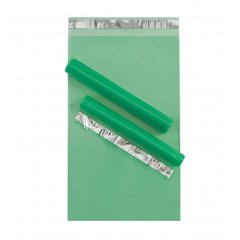 Курьерский пакет прозрачный (зеленый) 245*400мм, 50мкм