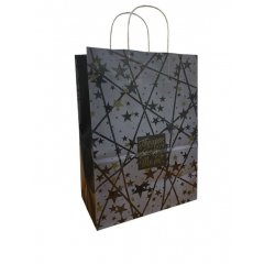 Крафт пакет с кручеными ручками, 35*26*15 (В*Ш*Г) см, 