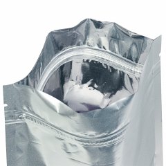 Пакет Дой-Пак 21*33(+4,5)см, Металл/PET/БОПП (сереб.)