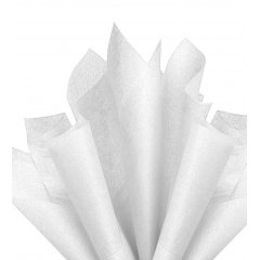 Оберточная бумага, тишью в листах, 500*700мм, белая, 17гр./м2