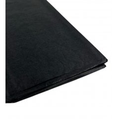 Оберточная бумага, тишью в листах, 500*750мм, черная, 17гр./м2