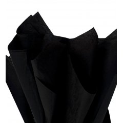 Оберточная бумага, тишью в листах, 500*750мм, черная, 17гр./м2