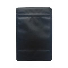 Пакет Дой-Пак 135*200(+40)мм, Металл/PET/БОПП (черный-матовый)