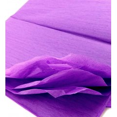 Оберточная бумага, тишью в листах, 500*750мм, фиолетовая, 17гр./м2