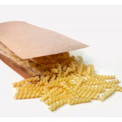 Пакет пятишовный 13(+7)*31см, (бурый), Крафт/БОПП/ПЭ, прозрачные фальцы