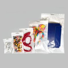 Пакет трехшовные 7*13см, 62мкм, ПЭТ/ПЭ (бел+прозр), зип-лок, европодвес